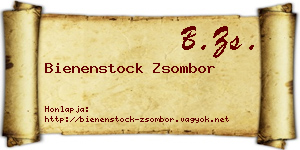 Bienenstock Zsombor névjegykártya